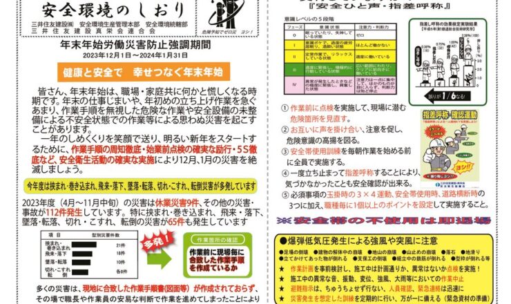 安全環境のしおり12月号のサムネイル
